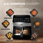 Russell Taylors 3D Visible Window Digital Air Fryer Extra Large (6.5L) Z7 Penggoreng Udara - Image 7